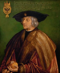 Portret van Maximiliaan I door Albrecht Dürer
